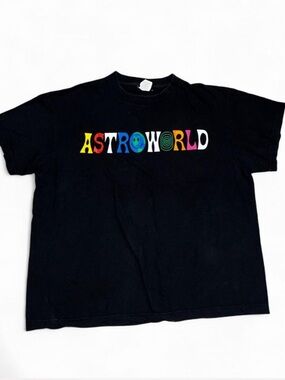 Black Astroworld Graphic Short Sleeve Tee